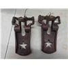 Image 2 : Vintage Machinery Foot Rests, Galvanized Coal 