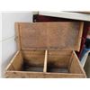 Image 7 : Wood Crate with Lid 27'' x 12'' x 14'' H , 2 Eatons 