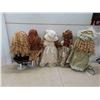 Image 2 : 5 Collector Porcelain Dolls Approx 17'' Tall with Stands 