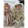 Image 3 : 5 Collector Porcelain Dolls Approx 17'' Tall with Stands 