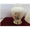Image 8 : Vintage Boudoir Lamp 14'' H , 2 Table Lamps 