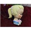 Image 3 : Vintage Lady Head Wall Pocket 4 1/2'' x 4 1/4'' 