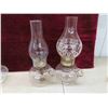 Image 2 : 5 Oil Lamps - Chimney Damaged, Pictured 