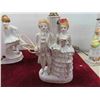 Image 8 : Antique Porcelain Lamp (No Shade) Approx 10'' Tall 