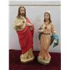 Image 2 : 2 Religious Figures Tallest is 15'' , 2 Table Lamps 11 1/2'' 