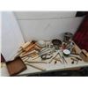 Image 1 : Vintage Kitchen Tools : Sifters, Juicer, Knives, Rolling