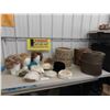 Image 1 : 3 Vintage Zippered Hat Boxes, 3 Wigs, 9 Ladies Church