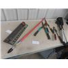 Image 1 : Yard Sprinkler, Pruner, Hedge Trimmer, Folding Stool