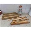 Image 1 : Vintage Toy Loom , Vintage Doll 17'' Tall 