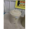 Image 2 : 2 Medalta Crocks with Lids : 2 Gallon , 3 Gallon 