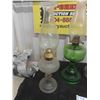 Image 2 : 5 Coal Oil Lamps 3 with Chimneys