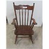 Image 1 : Antique Childs Press Back Rocking Chair 