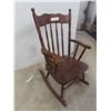 Image 2 : Antique Childs Press Back Rocking Chair 