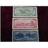 Image 2 : Canada 1954 $1, $2, $5 Bank Notes Beattie/Rasminsky