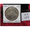 Image 1 : Canada 1966 LB Dollar .800 Silver MS63