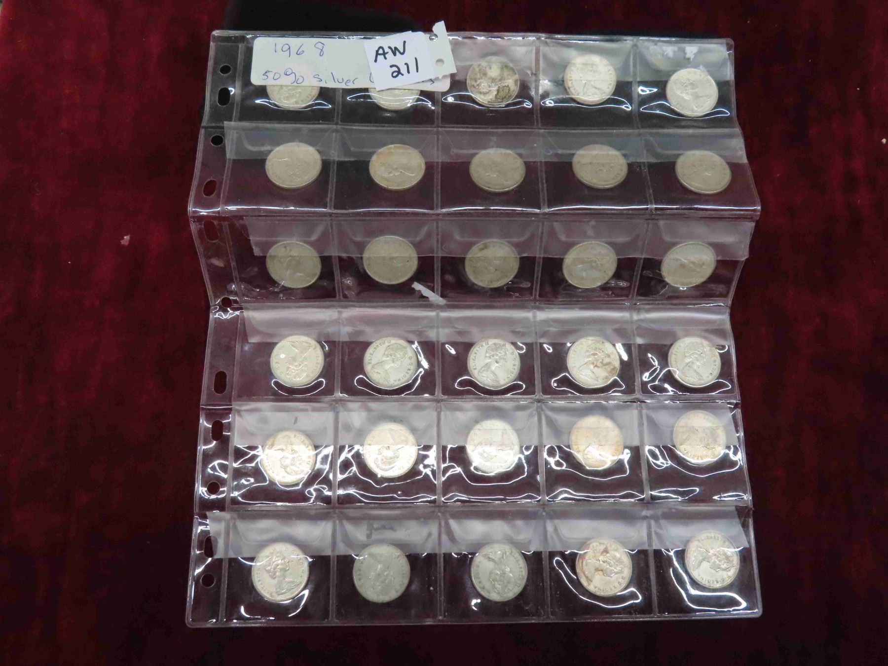 30 1968 Canadian Silver Quarters 30-1968-canadian-silver-quarters