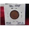 Image 2 : Newfoundland 1938 , 1942 One Cent Coins 