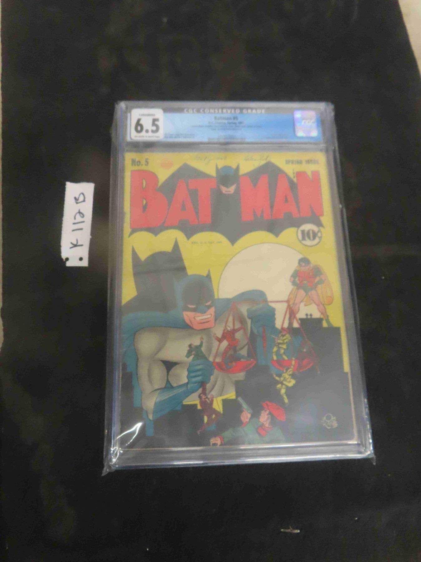 Batman #5 DC Comics Spring 1941 CGC Graded