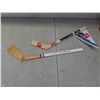 Image 7 : 7 Mini Hockey Sticks , Bobbly Hull Autograph