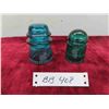 Image 1 : 2 Insulators, Green + Blue 