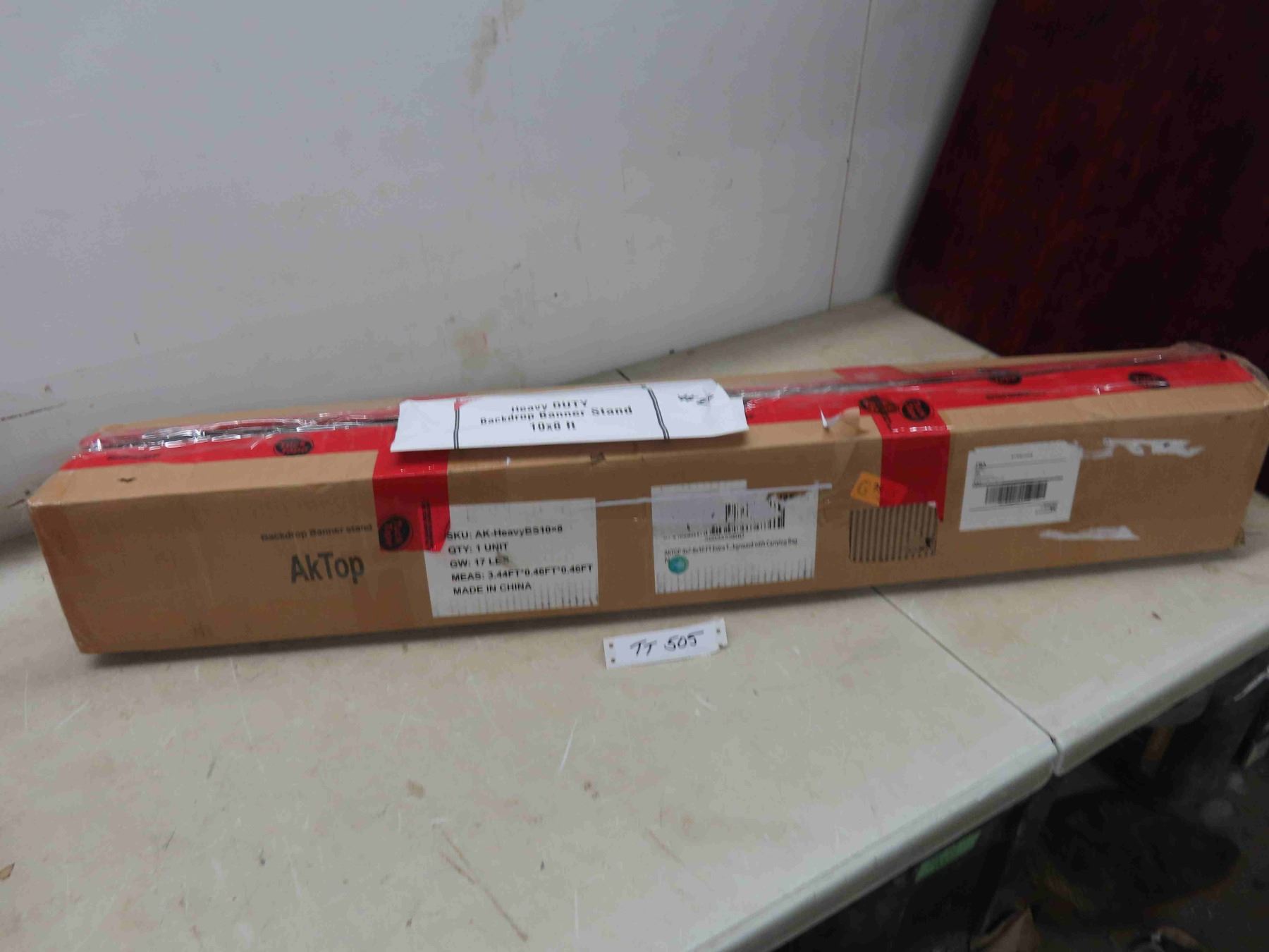 Heavy Duty Banner Stand with Case 10ft x 8ft - New