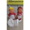 Image 3 : Mr & Mrs. Campbell Soup Dolls With Stands 10" Tall