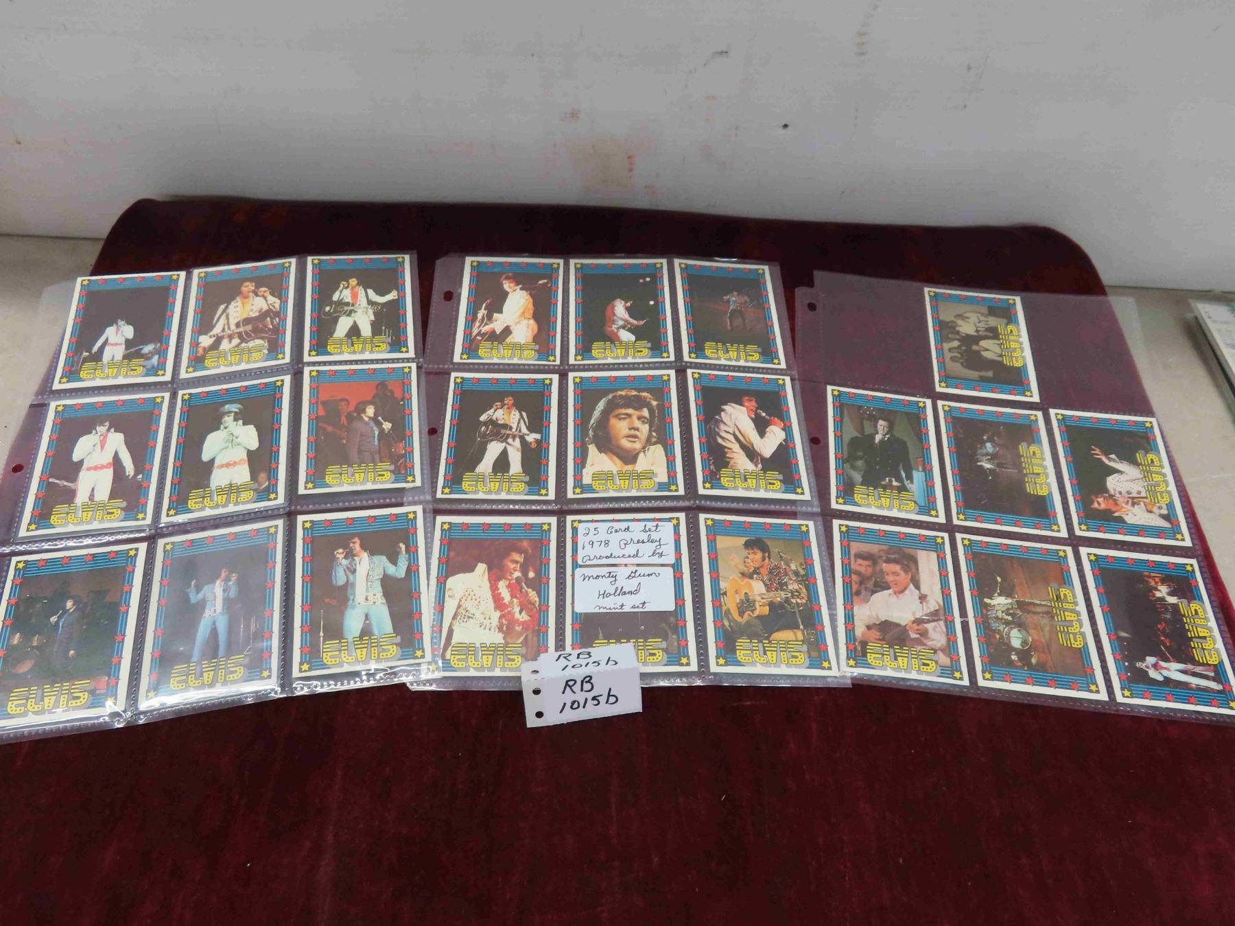 25 Elvis Presley 1978 Cards Produced by Holland