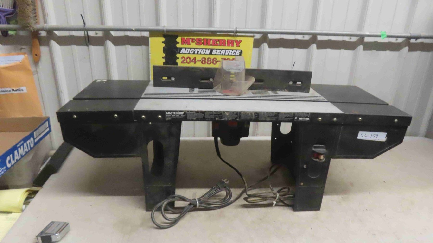 Master Grip Table Router Master Grip Router & Router Table - McSherry Auction Service Ltd.