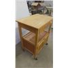 Image 2 : Rolling Kitchen island 36'' x 29'' x 19 1/2'' 