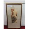 Image 1 : 11"X19" Signed In Pencil Framed Art Work Depictiong A