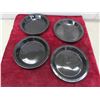 Image 2 : Black Graniteware 4 Cups / 4 Plates Camping ware &