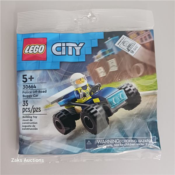 New Lego City Police Off-Road Buggy Car (Minifigure Included)
