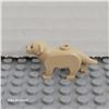 Image 1 : Dog, Labrador / Golden Retriever with Black Eyes and Nose Pattern Minifigure