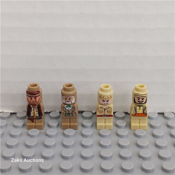 Four Micro Indiana Jones Game Minifigures