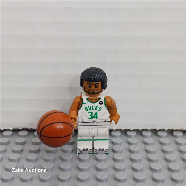 NBA Basketball Bucks Antetokounmpo #34 Minifigure