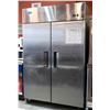 Image 1 : ATOSA STAINLESS STEEL 2-DOOR COOLER ON CASTERS