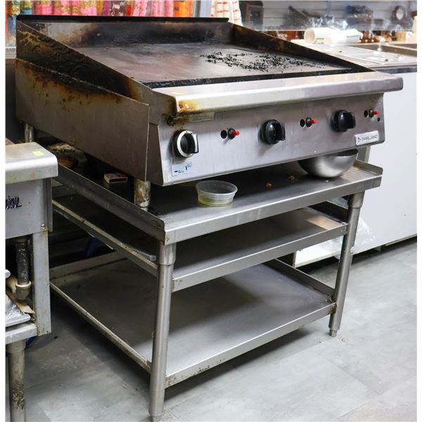 GARLAND NATURAL GAS 36" GRIDDLE W/ EQUIPMENT STAND