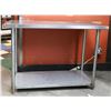 Image 1 : 4FT STAINLESS STEEL WORKTABLE W/ UNDERSHELF
