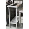 Image 2 : 15" STAINLESS STEEL TABLE W/ 6" X 24.75" HOLE IN