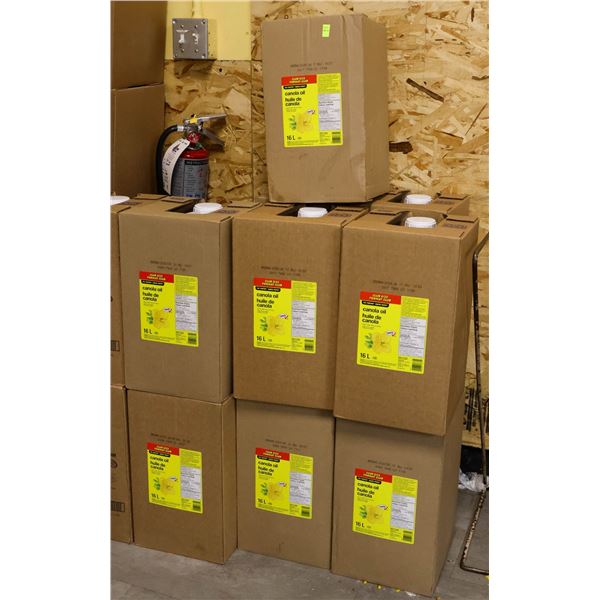 LOT OF TWELVE 16L JUGS OF NO NAME CANOLA OIL