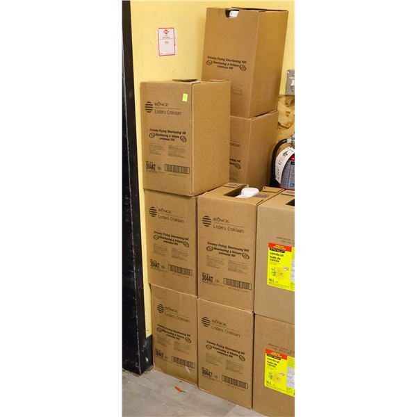 LOT OF EIGHT 16L JUGS OF BUNGE CREAMY FRYING