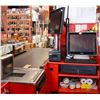 Image 1 : POINT OF SALES TILL W/ CONVEYOR BELT, CASH BOX,