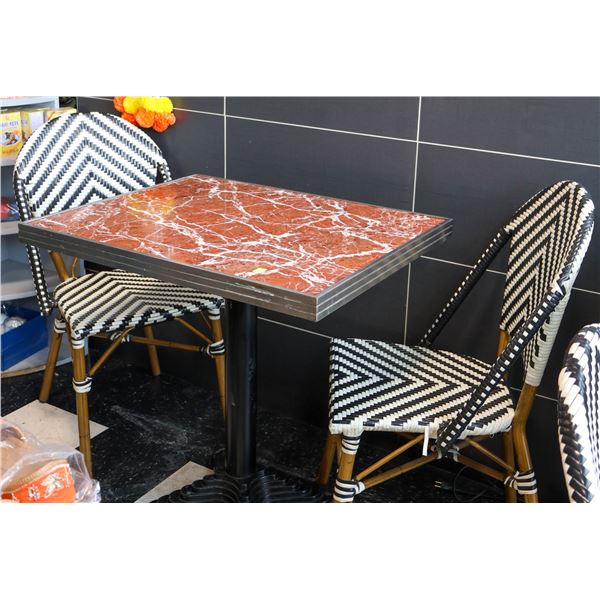 LOT OF 8 SMALL TABLES W/ 16 CHAIRS