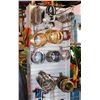 Image 2 : JEWELERY DISPLAY RACK W/ JEWELRY, CAR CHARGERS ETC