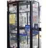 Image 2 : LARGE 2-DOOR DISPLAY CASE W/ CONTENTS- KEY AVAILABLE