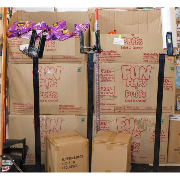 LOT OF 6 BOXES OF FUN FLIPS PUFFS