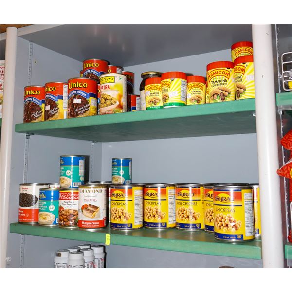 LARGE LOT OF CHICKPEAS, BEANS, FFOOD COLOR ETC