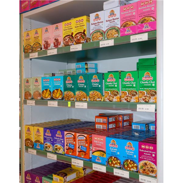 LARGE LOT OF ASSORTED SPICES & FENUGREEK LEAVES