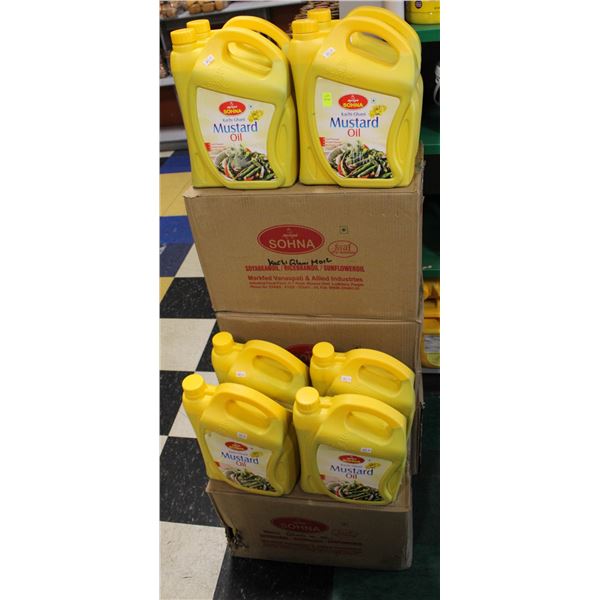 6 CASES OF 5L BOTTLES KACHI GHANI MUSTARD OIL