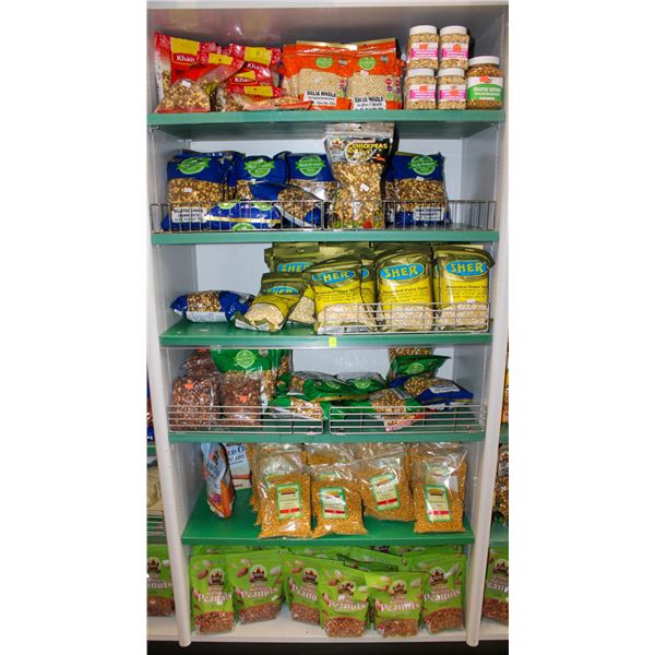 LARGE LOT OF ROASTED DELIA, CHICKPEAS, PEANUTS &